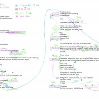 "Letter" Score for spoken voice, viola